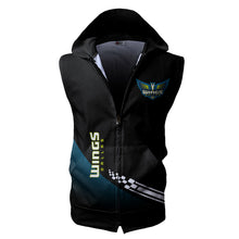 Load image into Gallery viewer, Dallas Wings WNBA Allover Print Zip-up Sleeveless Hoodie HD2512-04