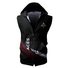 Load image into Gallery viewer, Las Vegas Aces WNBA Allover Print Zip-up Sleeveless Hoodie HD2512-06