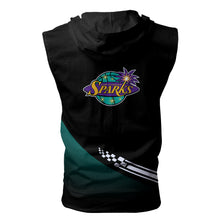 Load image into Gallery viewer, Los Angeles Sparks WNBA Allover Print Zip-up Sleeveless Hoodie HD2512-07