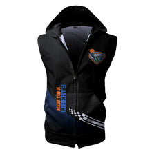 Load image into Gallery viewer, New York Liberty WNBA Allover Print Zip-up Sleeveless Hoodie HD2512-09