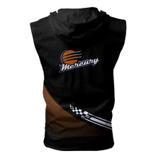 Load image into Gallery viewer, Phoenix Mercury WNBA Allover Print Zip-up Sleeveless Hoodie HD2512-10