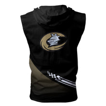 Load image into Gallery viewer, Charlotte Knights MILB  Allover Print Zip-up Sleeveless Hoodie HD2512-03