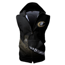 Load image into Gallery viewer, Charlotte Knights MILB  Allover Print Zip-up Sleeveless Hoodie HD2512-03