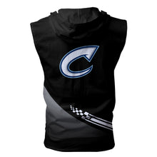 Load image into Gallery viewer, Columbus Clippers MILB Allover Print Zip-up Sleeveless Hoodie HD2512-02