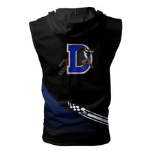 Load image into Gallery viewer, Durham Bulls MILB Allover Print Zip-up Sleeveless Hoodie HD2512-04