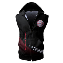 Load image into Gallery viewer, Nashville Sounds MILB Allover Print Zip-up Sleeveless Hoodie HD2512-06