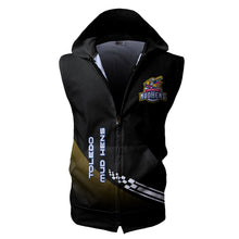 Load image into Gallery viewer, Toledo Mud Hens MILB Allover Print Zip-up Sleeveless Hoodie HD2512-14
