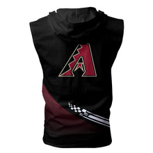 Load image into Gallery viewer, Arizona Diamondbacks MLB Allover Print Zip-up Sleeveless Hoodie HD2512-01