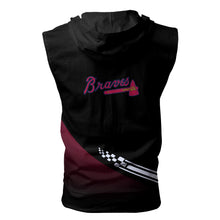 Load image into Gallery viewer, Atlanta Braves MLB Allover Print Zip-up Sleeveless Hoodie HD2512-02