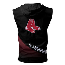 Load image into Gallery viewer, Boston Red Sox MLB Allover Print Zip-up Sleeveless Hoodie HD2512-04