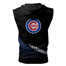 Load image into Gallery viewer, Chicago Cubs MLB Allover Print Zip-up Sleeveless Hoodie HD2512-08