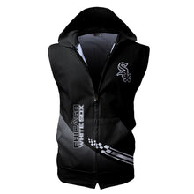 Load image into Gallery viewer, Chicago White Sox MLB Allover Print Zip-up Sleeveless Hoodie HD2512-09