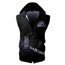 Load image into Gallery viewer, Colorado Rockies MLB Allover Print Zip-up Sleeveless Hoodie HD2512-07