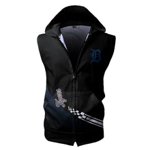 Load image into Gallery viewer, Detroit Tigers MLB Allover Print Zip-up Sleeveless Hoodie HD2512-10