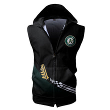 Load image into Gallery viewer, Oakland Athletics MLB Allover Print Zip-up Sleeveless Hoodie HD2512-20