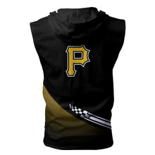 Load image into Gallery viewer, Pittsburgh Pirates MLB Allover Print Zip-up Sleeveless Hoodie HD2512-21