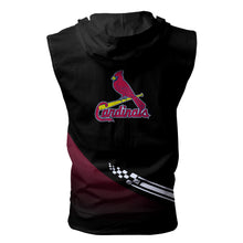 Load image into Gallery viewer, St. Louis Cardinals MLB Allover Print Zip-up Sleeveless Hoodie HD2512-26