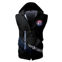 Load image into Gallery viewer, Texas Rangers MLB Allover Print Zip-up Sleeveless Hoodie HD2512-28