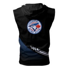Load image into Gallery viewer, Toronto Blue Jays MLB Allover Print Zip-up Sleeveless Hoodie HD2512-29