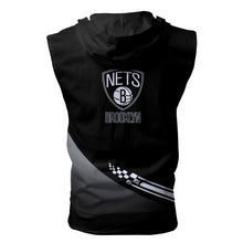 Load image into Gallery viewer, Brooklyn Nets NBA Allover Print Zip-up Sleeveless Hoodie HD2512-03