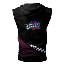 Load image into Gallery viewer, Cleveland Cavaliers NBA Allover Print Zip-up Sleeveless Hoodie HD2512-04