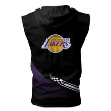 Load image into Gallery viewer, Los Angeles Lakers NBA Allover Print Zip-up Sleeveless Hoodie HD2512-14