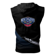Load image into Gallery viewer, New Orleans Pelicans NBA Allover Print Zip-up Sleeveless Hoodie HD2512-19
