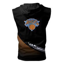 Load image into Gallery viewer, New York Knicks NBA Allover Print Zip-up Sleeveless Hoodie HD2512-20