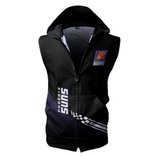 Load image into Gallery viewer, Phoenix suns NBA Allover Print Zip-up Sleeveless Hoodie HD2512-25