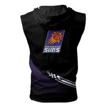 Load image into Gallery viewer, Phoenix suns NBA Allover Print Zip-up Sleeveless Hoodie HD2512-25