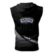 Load image into Gallery viewer, San Antonio Spurs NBA Allover Print Zip-up Sleeveless Hoodie HD2512-27