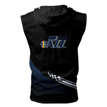 Load image into Gallery viewer, Utah Jazz NBA Allover Print Zip-up Sleeveless Hoodie HD2512-29
