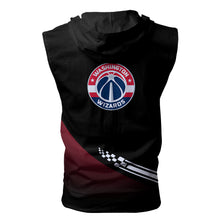 Load image into Gallery viewer, Washington Wizards NBA Allover Print Zip-up Sleeveless Hoodie HD2512-30