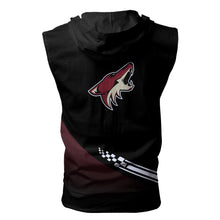 Load image into Gallery viewer, Arizona Coyotes NHL Allover Print Zip-up Sleeveless Hoodie HD2512-02