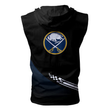 Load image into Gallery viewer, Buffalo Sabres NHL Allover Print Zip-up Sleeveless Hoodie HD2512-04