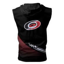 Load image into Gallery viewer, Carolina Hurricanes NHL Allover Print Zip-up Sleeveless Hoodie HD2512-06