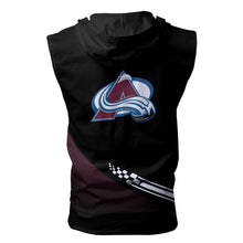Load image into Gallery viewer, Colorado Avalanche NHL Allover Print Zip-up Sleeveless Hoodie HD2512-07