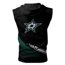 Load image into Gallery viewer, Dallas Stars NHL Allover Print Zip-up Sleeveless Hoodie HD2512-10