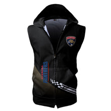Load image into Gallery viewer, Florida Panthers NHL Allover Print Zip-up Sleeveless Hoodie HD2512-13