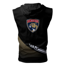 Load image into Gallery viewer, Florida Panthers NHL Allover Print Zip-up Sleeveless Hoodie HD2512-13