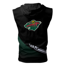 Load image into Gallery viewer, Minnesota Wild NHL Allover Print Zip-up Sleeveless Hoodie HD2512-15