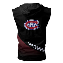 Load image into Gallery viewer, Montréal Canadiens NHL Allover Print Zip-up Sleeveless Hoodie HD2512-16