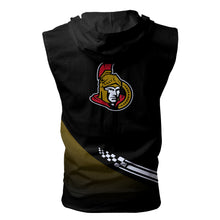 Load image into Gallery viewer, Ottawa Senators NHL Allover Print Zip-up Sleeveless Hoodie HD2512-21
