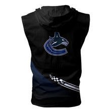 Load image into Gallery viewer, Vancouver Canucks NHL Allover Print Zip-up Sleeveless Hoodie HD2512-28