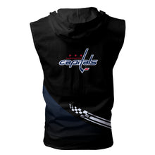 Load image into Gallery viewer, Washington Capitals NHL Allover Print Zip-up Sleeveless Hoodie HD2512-30