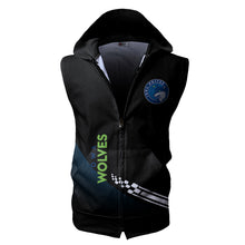 Load image into Gallery viewer, Iowa Wolves NBA G-League Allover Print Zip-up Sleeveless Hoodie HD2512-11