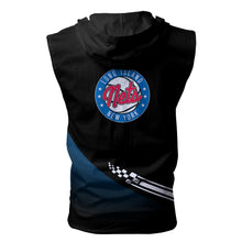 Load image into Gallery viewer, Long Island Nets NBA G-League Allover Print Zip-up Sleeveless Hoodie HD2512-13