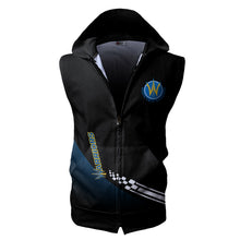 Load image into Gallery viewer, Santa Cruz Warriors NBA G-League Allover Print Zip-up Sleeveless Hoodie HD2512-21