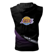Load image into Gallery viewer, South Bay Lakers NBA G-League Allover Print Zip-up Sleeveless Hoodie HD2512-23