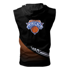 Load image into Gallery viewer, Westchester Knicks NBA G-League Allover Print Zip-up Sleeveless Hoodie HD2512-26